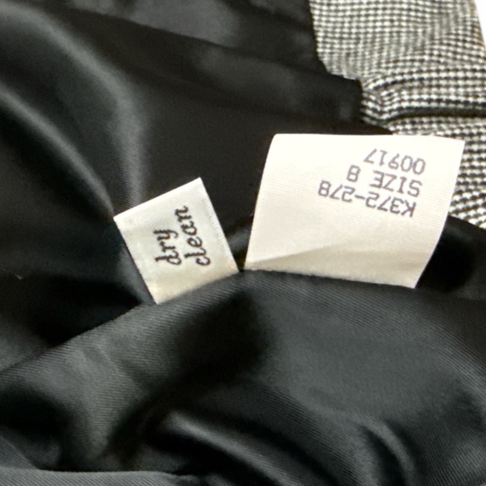 Pendleton Vintage Bomber Jacket Houndstooth Black… - image 6